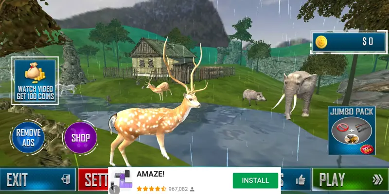 Wild Deer Hunting Adventure android App screenshot 0